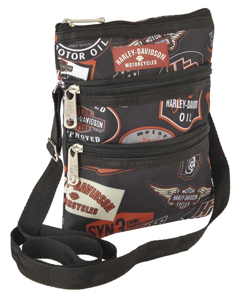 harley davidson leather sling bag