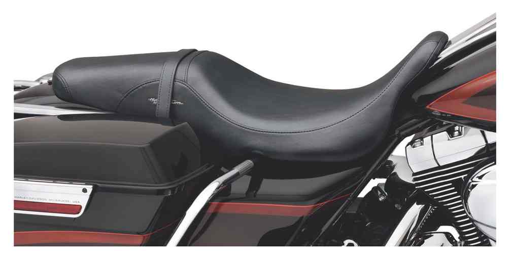 Harley-Davidson Badlander Seat, Fits '08-later Touring models 52067-08A - Wisconsin Harley-Davidson