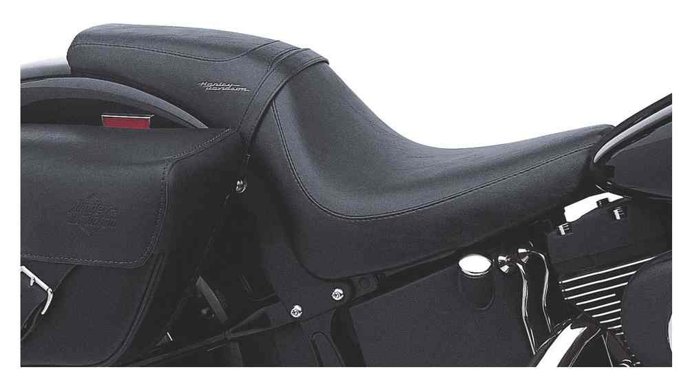 Harley-Davidson Badlander Rider & Pillion Seat, '84-'99 Softail Models 52292-94B - Wisconsin Harley-Davidson