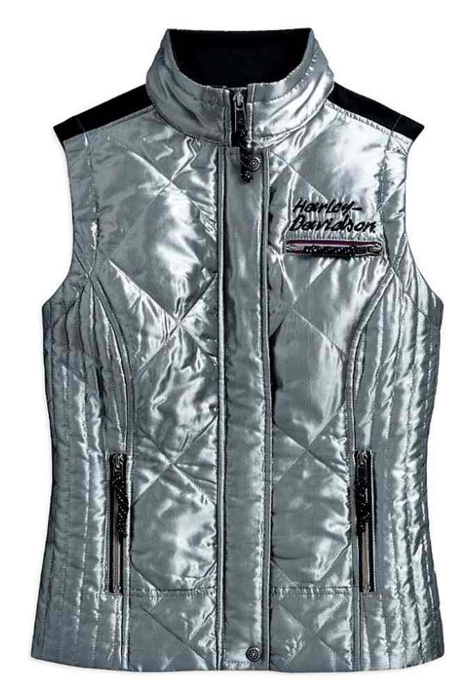 Harley-Davidson® Women's Breezeway Puffer Insulated Vest, Silver