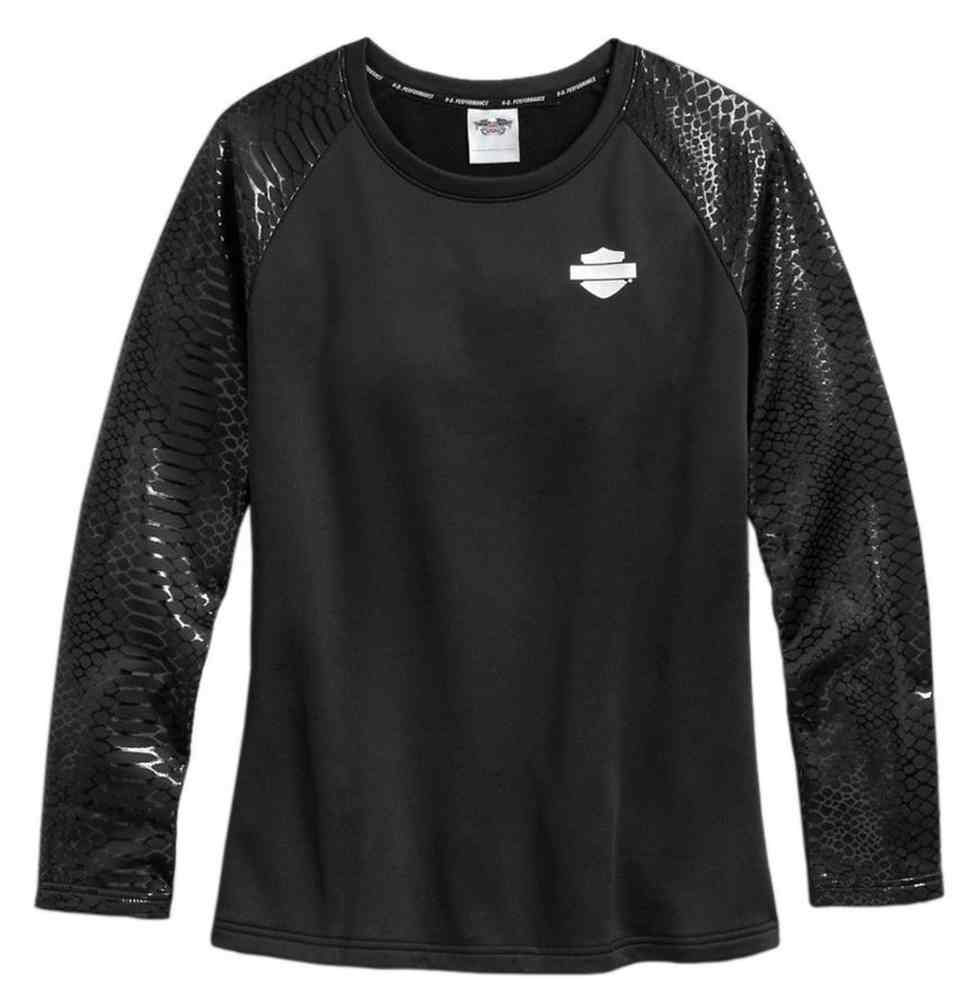 Harley-Davidson Women's Performance Infrared Long Sleeve Top, Black 96053-17VW - Wisconsin Harley-Davidson