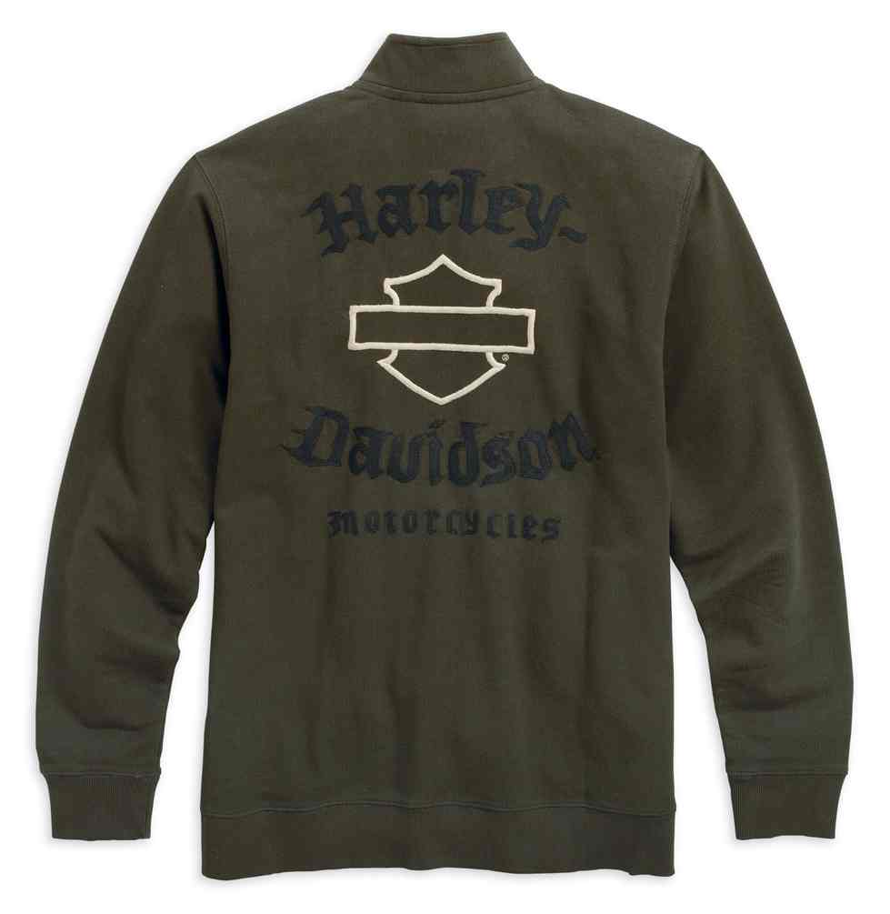 Harley-Davidson Free Shipping - Harley-Davidson Men's Embroidered Activewear Zippered Jacket, Green 96494-17VM - Free Shipping on many products plus Orders Over $99