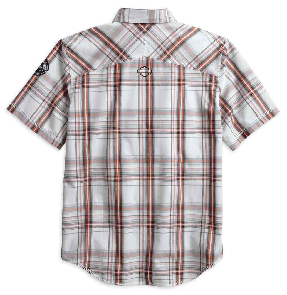 Harley-Davidson Free Shipping - Harley-Davidson Men's Embroidered Plaid Short Sleeve Woven Shirt 96517-17VM - Free Shipping on many products plus Orders Over $99