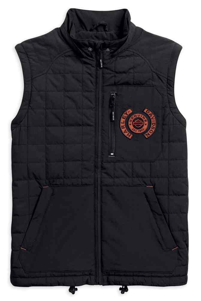 Harley-Davidson Men's Jasper Packable Convertible Jacket, Black 97599-17VM - Largest Selection of Harley-Davidson Products