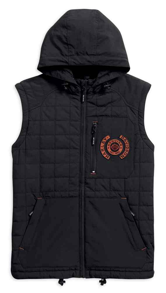 Harley-Davidson Men's Jasper Packable Convertible Jacket, Black 97599-17VM - No Hassle Returns at Wisconsin Harley