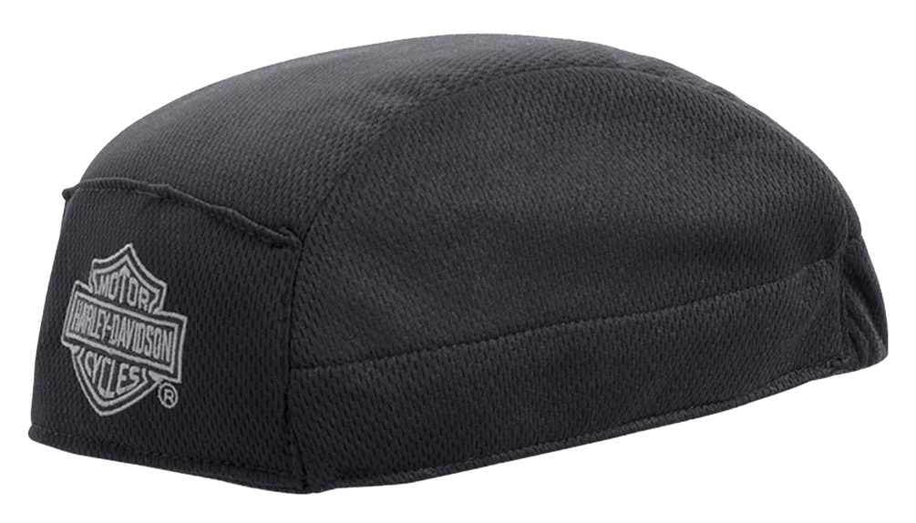Harley-Davidson Men's Bar & Shield Cooling HyperKewl Skull Cap, Black 99414-15VM - Wisconsin Harley-Davidson