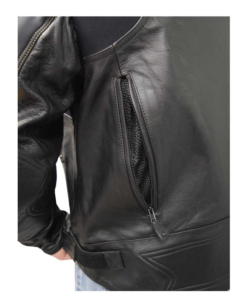 Redline Men's Racing Body Armor Jacket, Naked Buffalo Hide