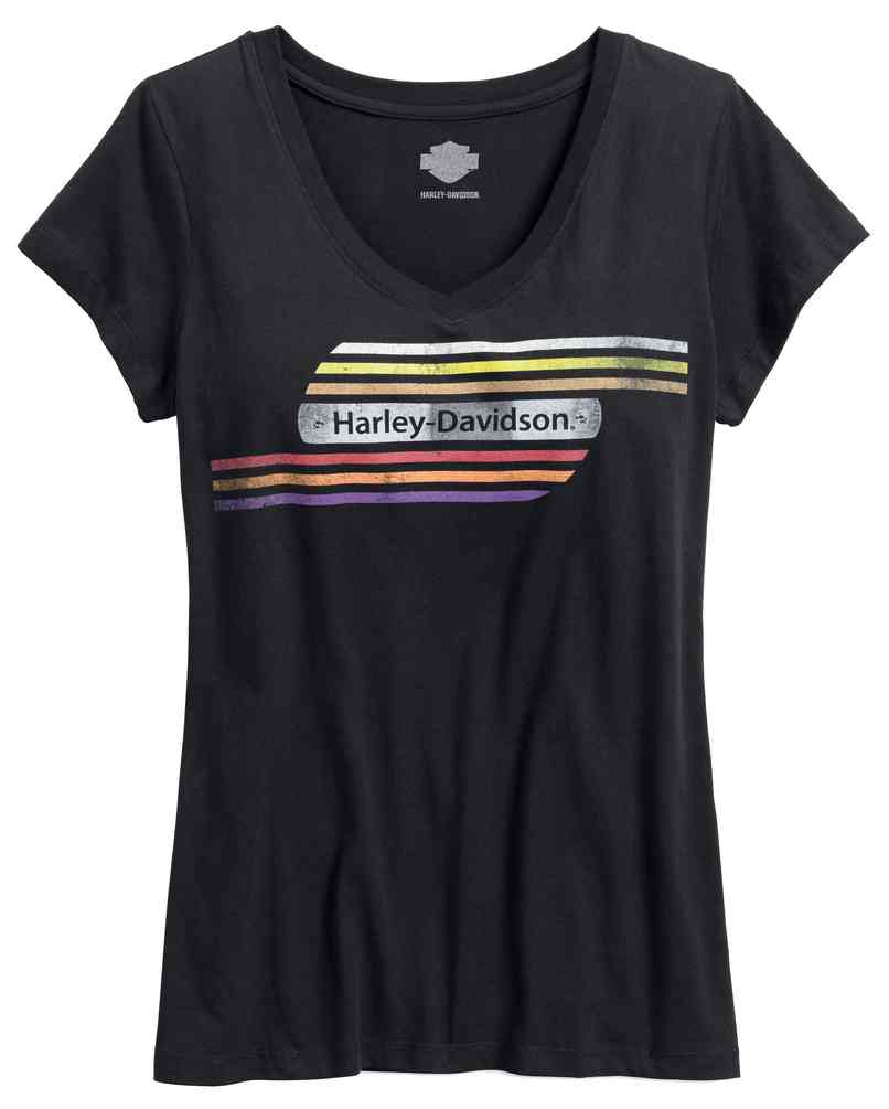 Harley-Davidson Women's Retro Tank Graphic V-Neck Tee Shirt 96180-17VW - Wisconsin Harley-Davidson