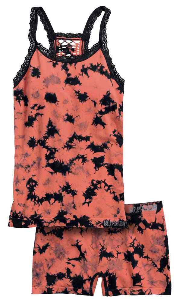 Harley-Davidson Women's Seamless Tie-Dye Sleep Tank & Boyshort Set 97866-17VW - Wisconsin Harley-Davidson