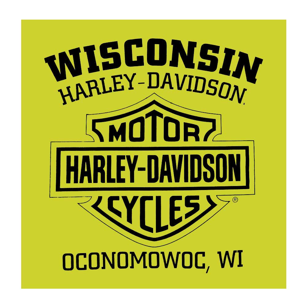 Harley-Davidson Free Shipping - Harley-Davidson Men's Shakedown H-D Long Sleeve Crew-Neck Shirt, Safety Green - Free Shipping on many products plus Orders Over $99