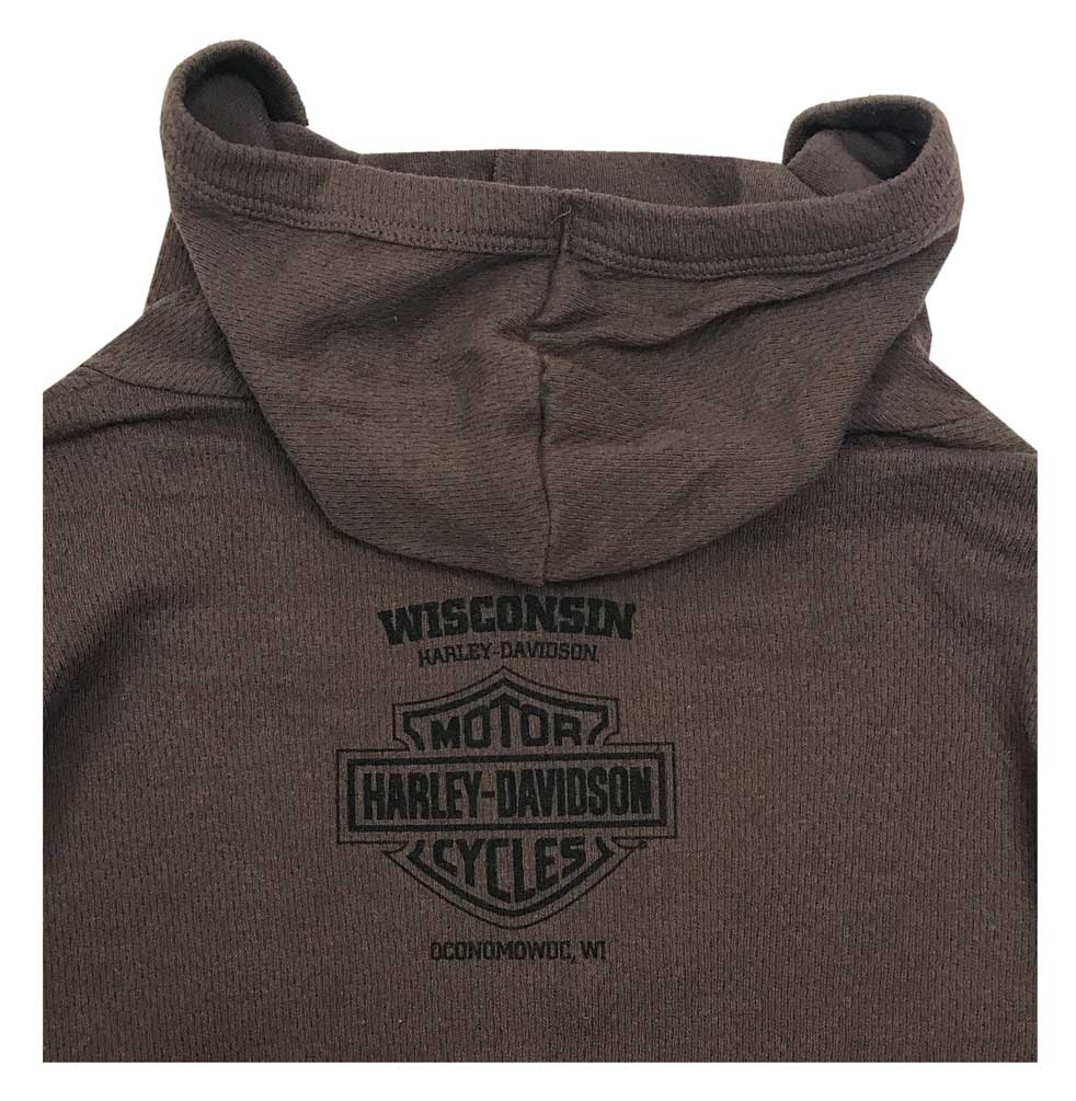Harley-Davidson Free Shipping - Harley-Davidson Women's Distressed Flier Eagle Thermal Hoodie, Espresso Brown - Free Shipping on many products plus Orders Over $99