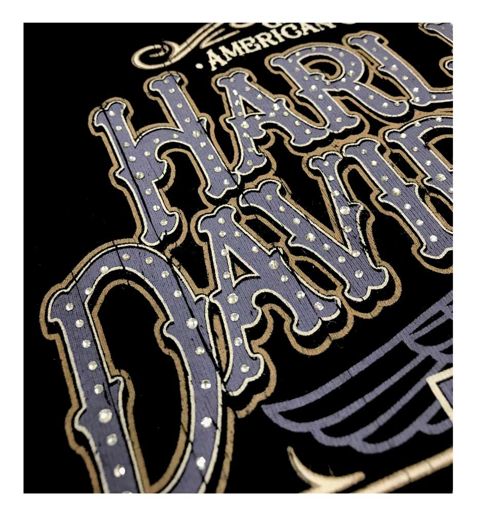 Harley-Davidson Women's Warrant Studded Long Sleeve Ribbed Shirt, Black - No Hassle Returns at Wisconsin Harley