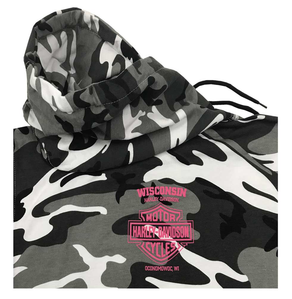 Harley-Davidson Free Shipping - Harley-Davidson Women's Embellished Incognito Pullover Hoodie, Urban Camo - Free Shipping on many products plus Orders Over $99
