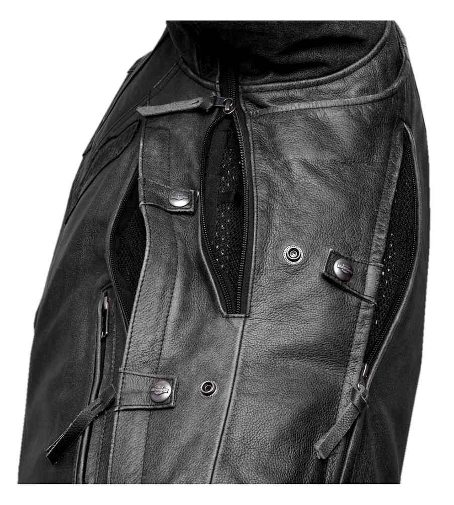 ジャケット・アウター HARLEY-DAVIDSON Leather jacket Harley-Davidson® Women's Miss Enthusiast Triple Vent Leather