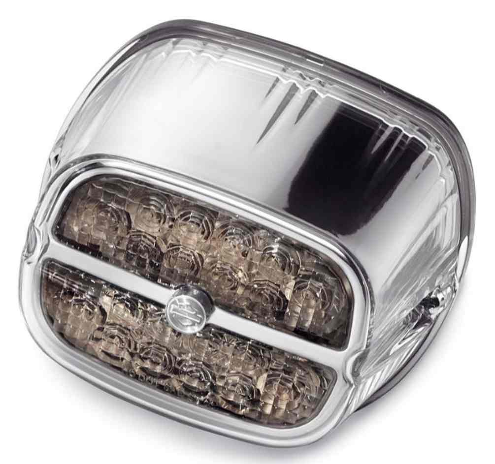 Harley-Davidson Bar & Shield LED Tail Lamp - Smoke Lens & Chrome Bezel 68117-08 - Wisconsin Harley-Davidson