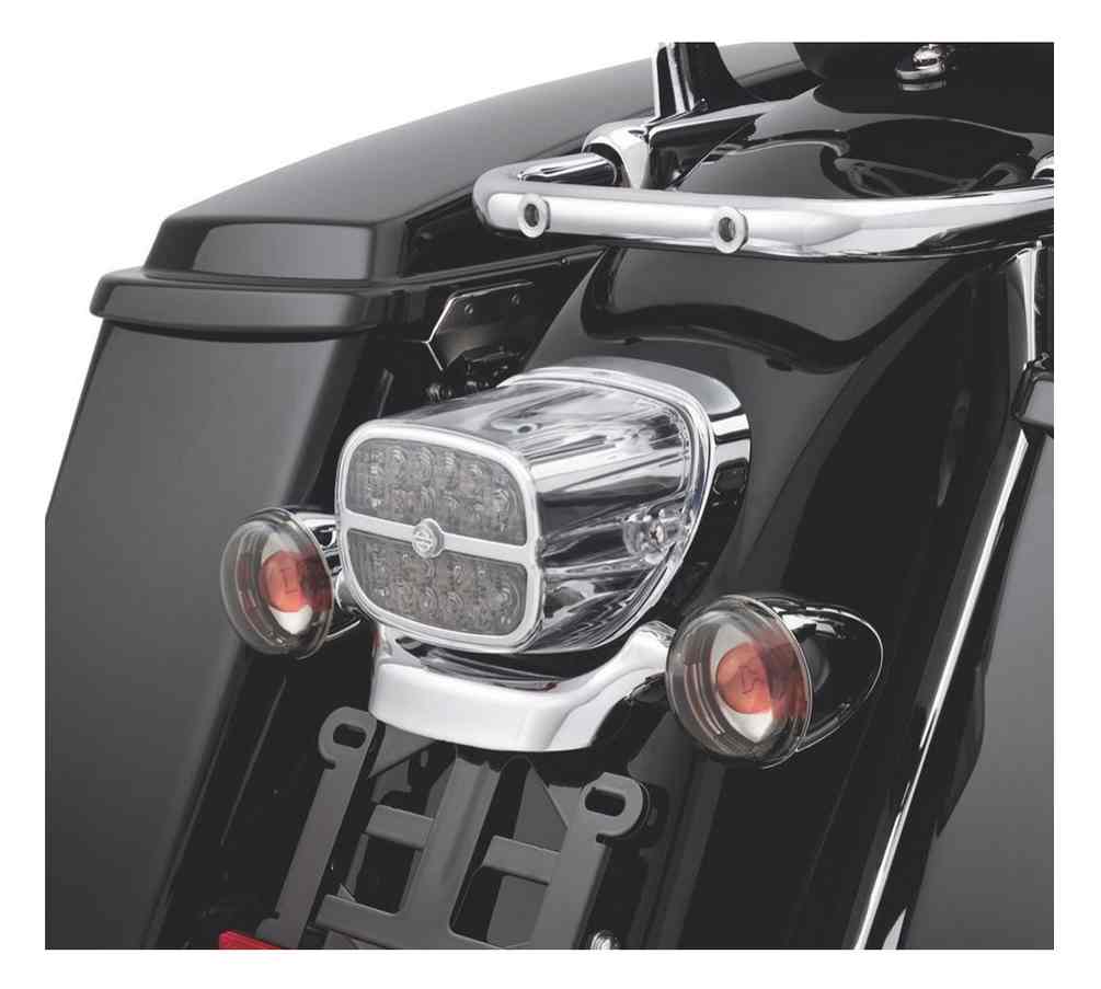 Harley-Davidson Free Shipping - Harley-Davidson Bar & Shield LED Tail Lamp - Smoke Lens & Chrome Bezel 68117-08 - Free Shipping on many products plus Orders Over $99