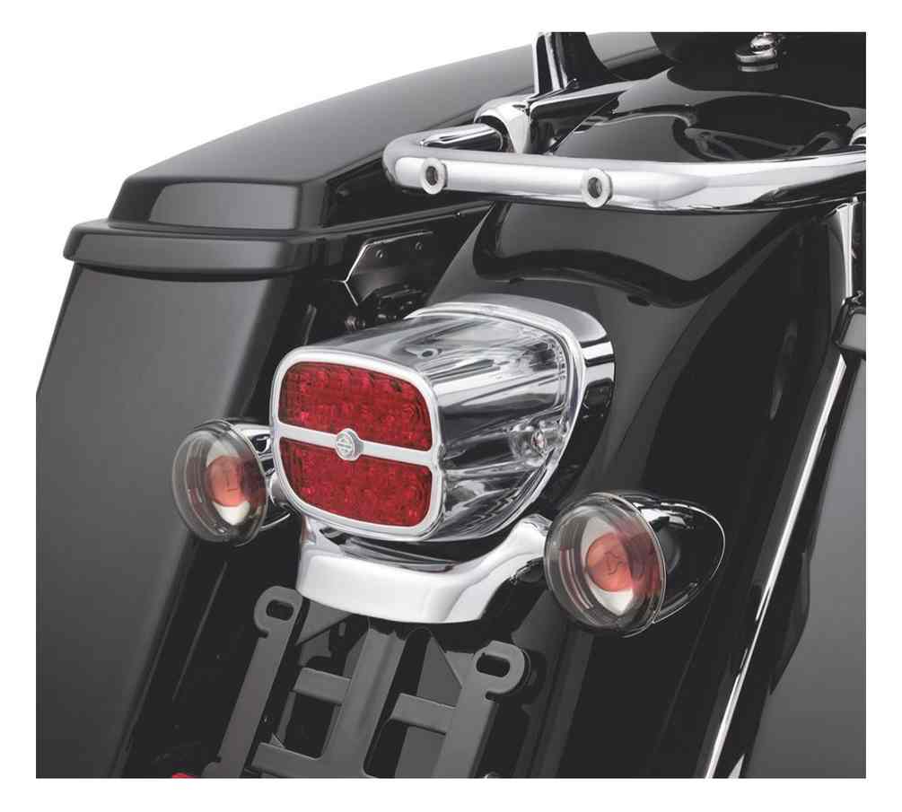 Harley-Davidson Free Shipping - Harley-Davidson Bar & Shield LED Tail Lamp - Red Lens & Chrome Bezel 68116-08 - Free Shipping on many products plus Orders Over $99