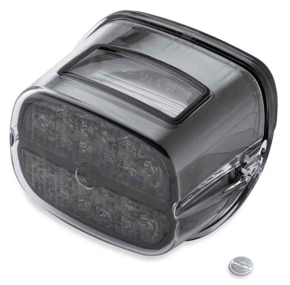 Harley-Davidson Bar & Shield LED Tail Lamp - Smoke Lens & Black Bezel 68087-08 - Wisconsin Harley-Davidson