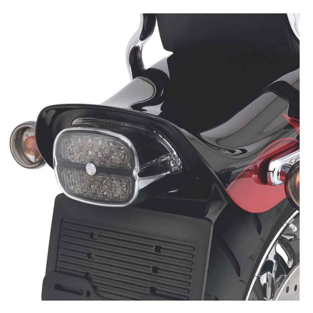 Harley-Davidson® Bar & Shield LED Tail Lamp - Smoke Lens & Black