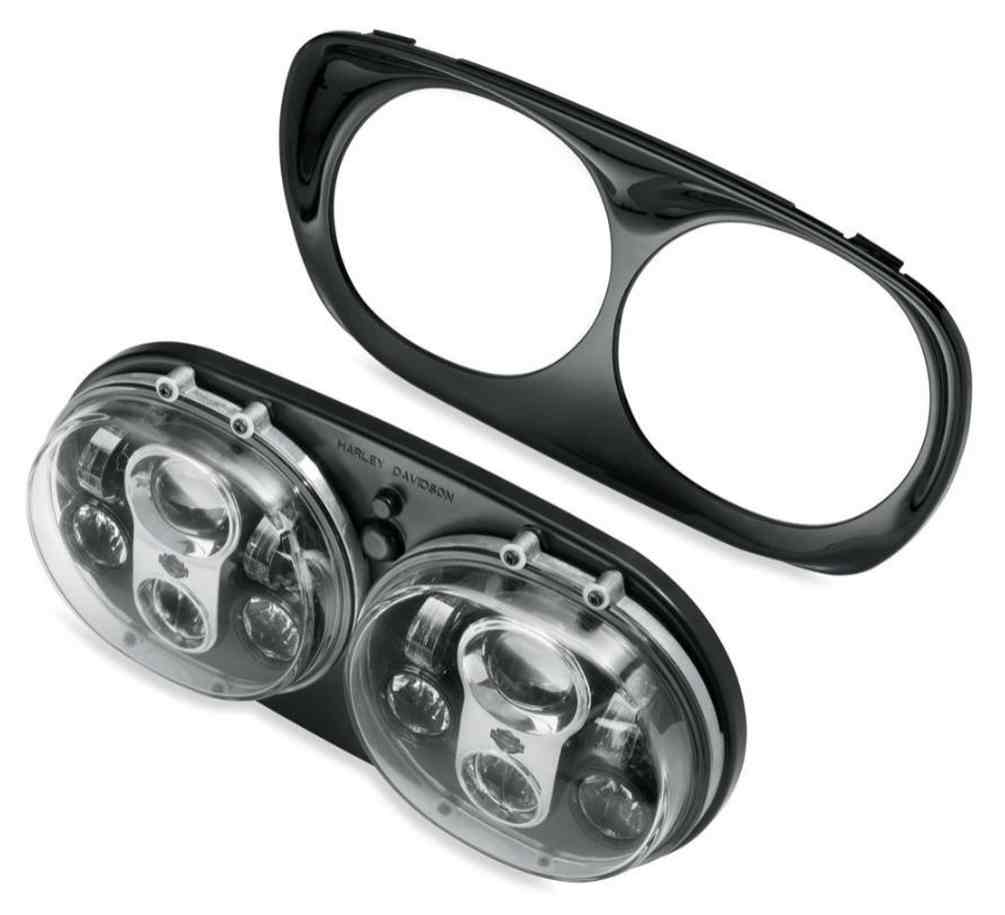 Harley-Davidson Road Glide Daymaker Projector LED Headlamp Black/Chrome 67700112 - Wisconsin Harley-Davidson