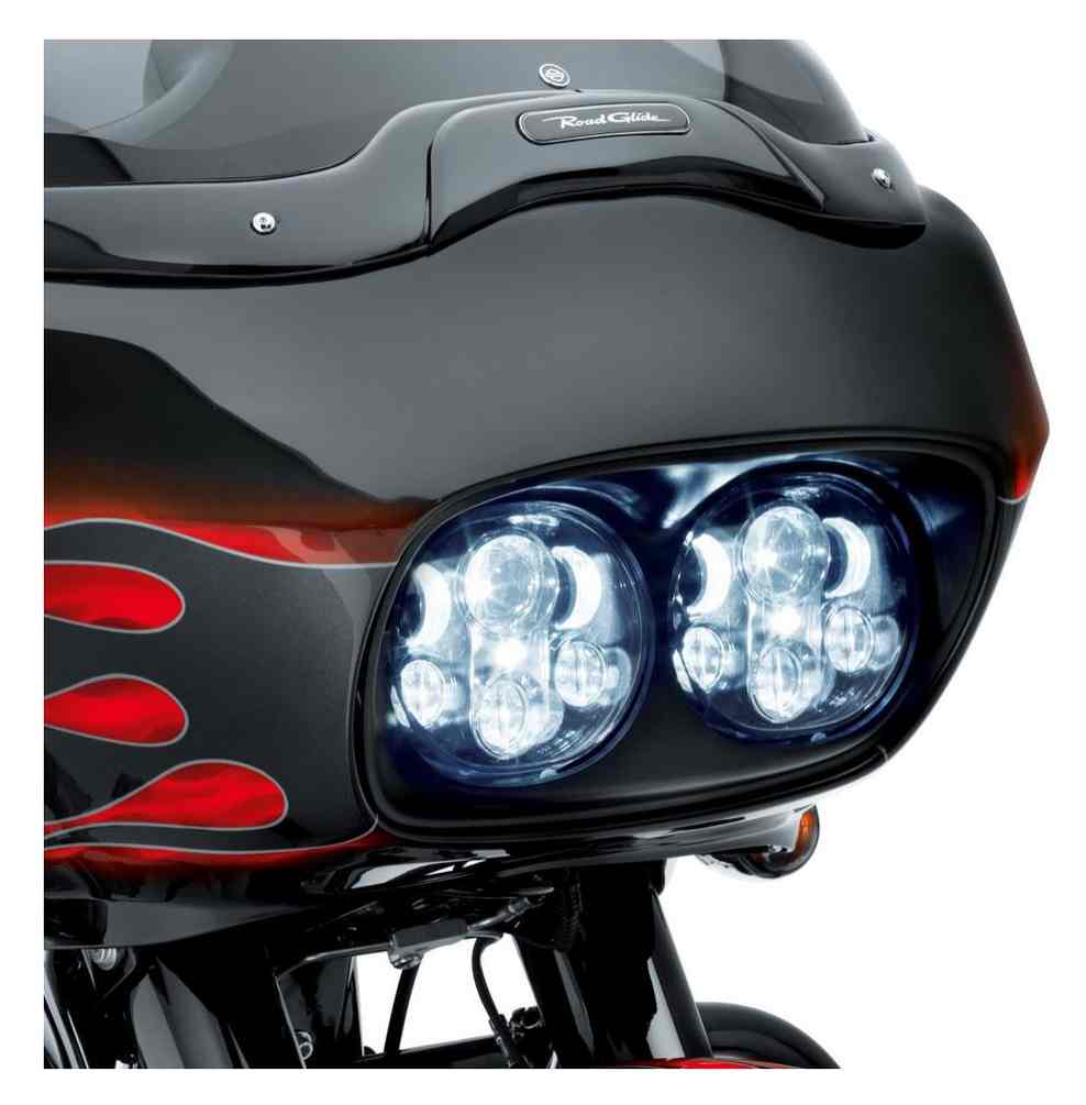 Harley-Davidson Road Glide Daymaker Projector LED Headlamp Black/Chrome 67700112 - No Hassle Returns at Wisconsin Harley
