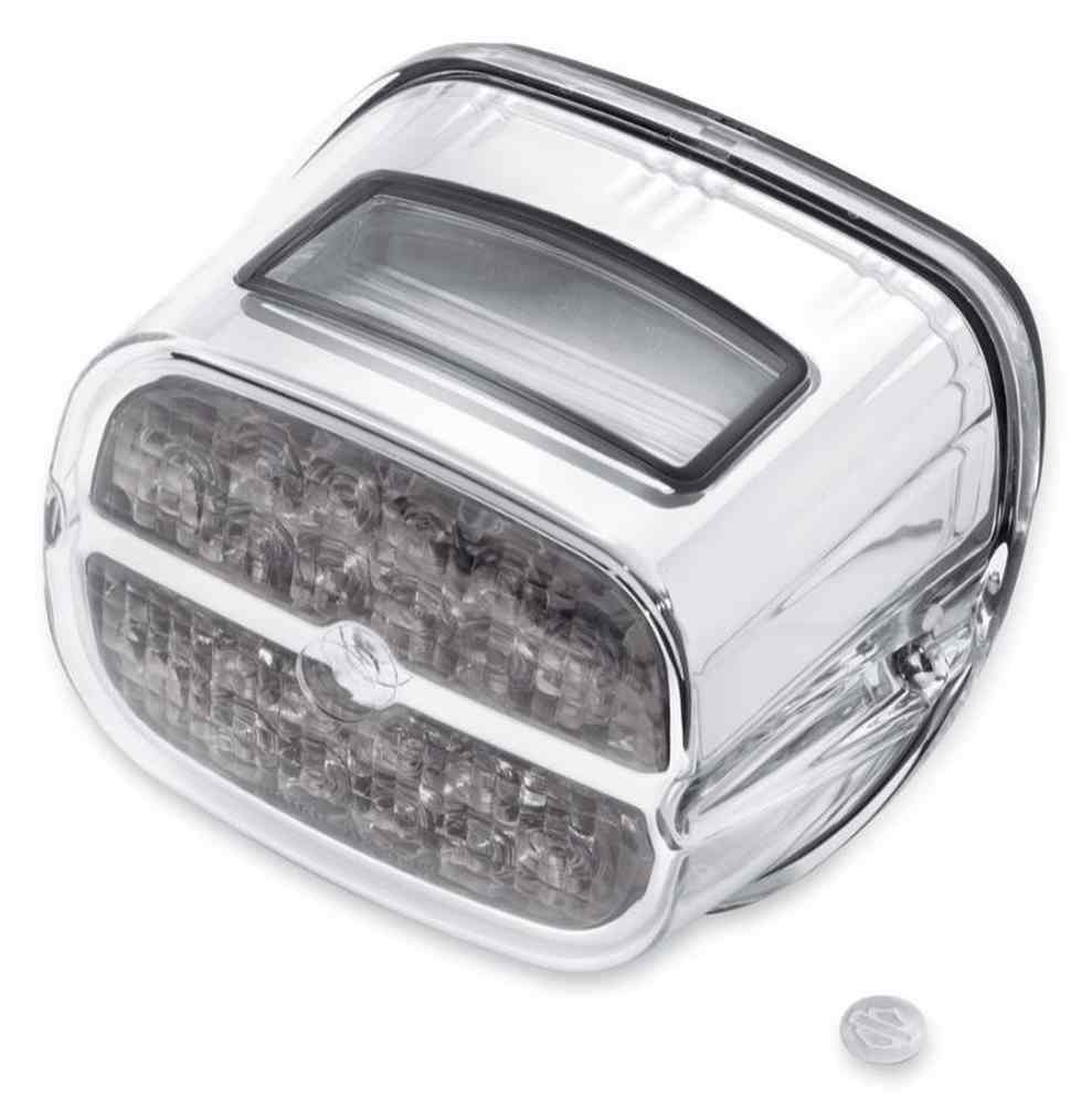 フィックスライト Harley-Davidson® Bar & Shield LED Tail Lamp - Smoke Lens & Chrome