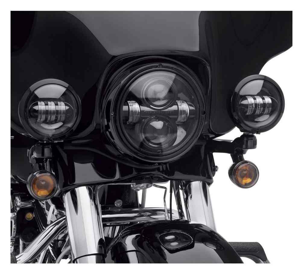 Harley-Davidson® 4in Daymaker Projector LED Auxiliary Lamps, Gloss