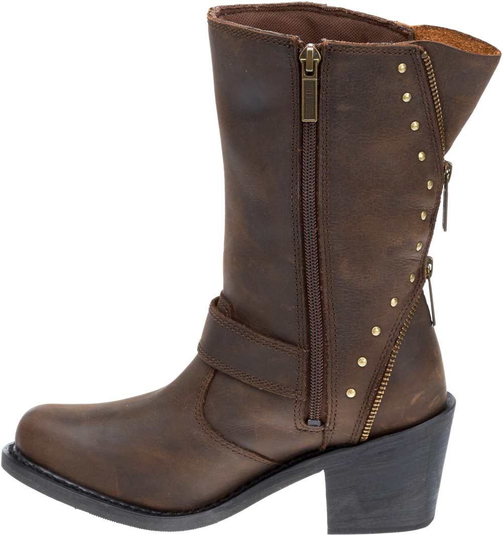 Harley-Davidson Free Shipping - Harley-Davidson Women's Rosanne 8-Inch Waterproof Brown Motorcycle Boots D87128 - Free Shipping on many products plus Orders Over $99
