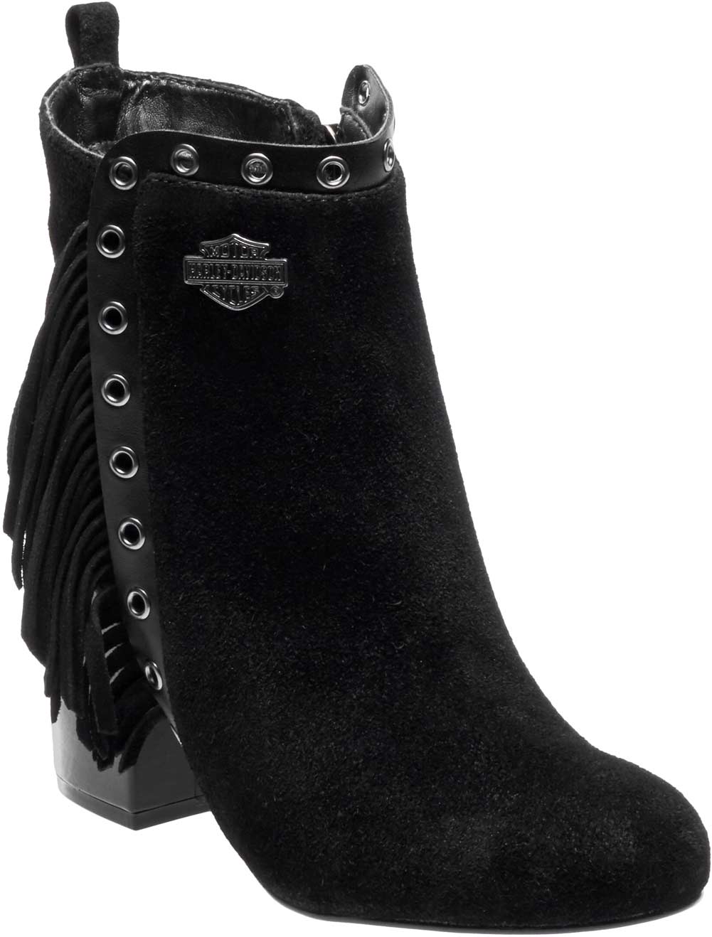 Harley-Davidson Women's Kedison 4.5-Inch Black Suede Fashion Boots D83991 - Wisconsin Harley-Davidson