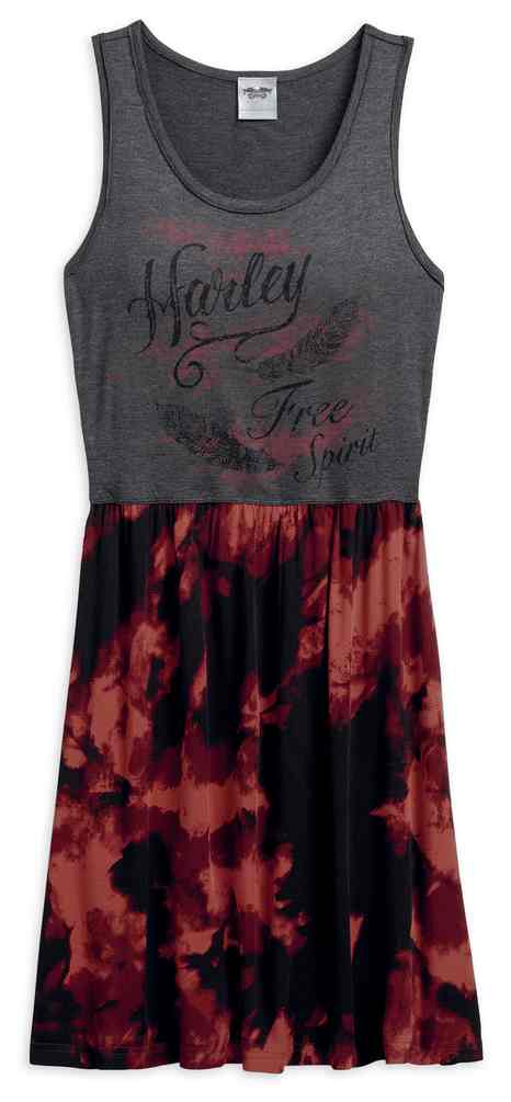 Harley-Davidson Women's Free Spirit Tie-Dye Sleeveless Dress 96157-17VW - Wisconsin Harley-Davidson