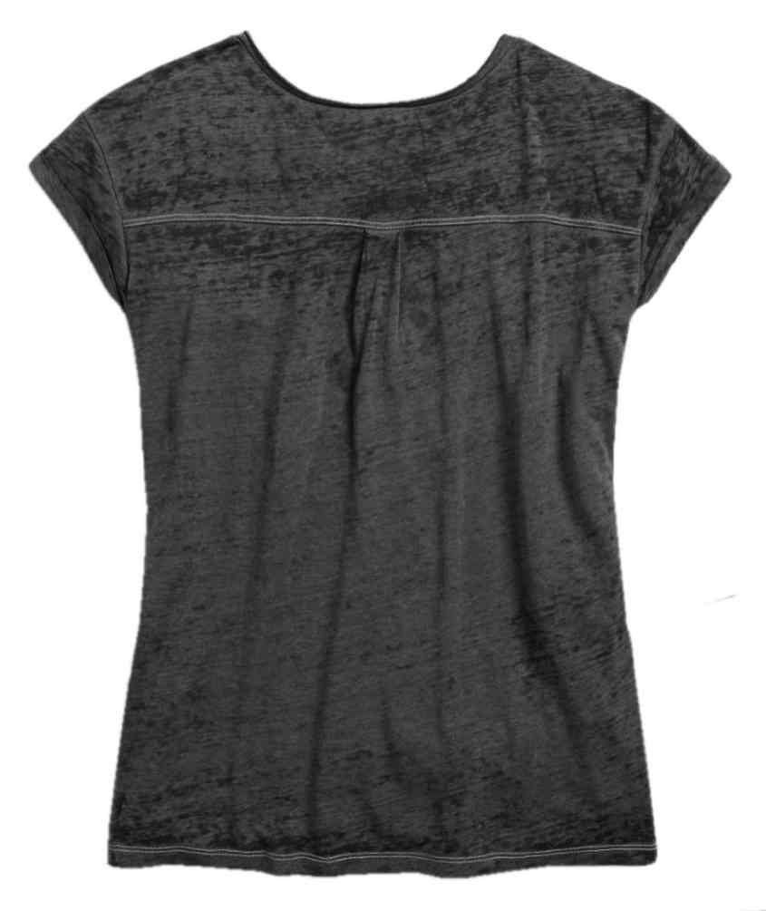 Harley-Davidson Free Shipping - Harley-Davidson Women's Burnout V-Neck Short Sleeve Top, Charcoal 96068-17VW - Free Shipping on many products plus Orders Over $99