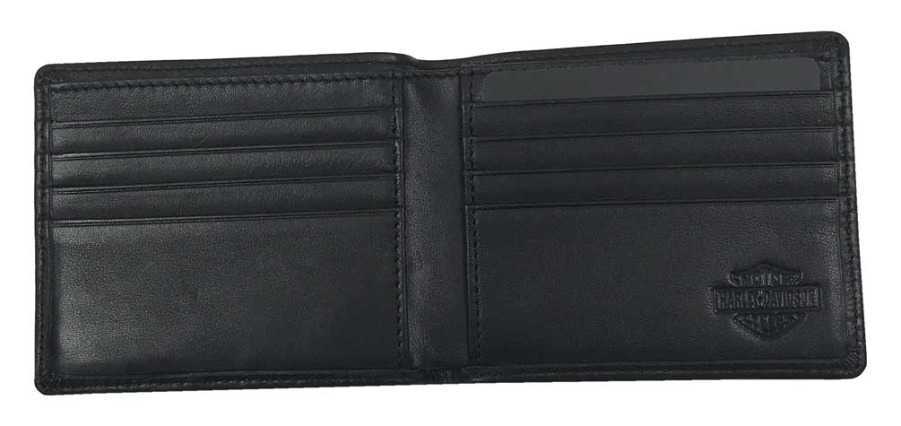 Harley-Davidson Free Shipping - Harley-Davidson Men's Soft Napa Leather Classic Billfold Wallet NP5709L-BLK - Free Shipping on many products plus Orders Over $99
