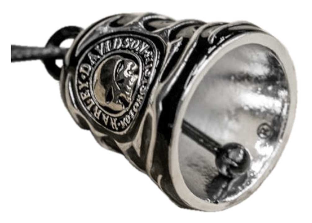 Harley Davidson Sculpted Skull Flames Logo Ride Bell Black Finish Hrb083 Wisconsin Harley Davidson