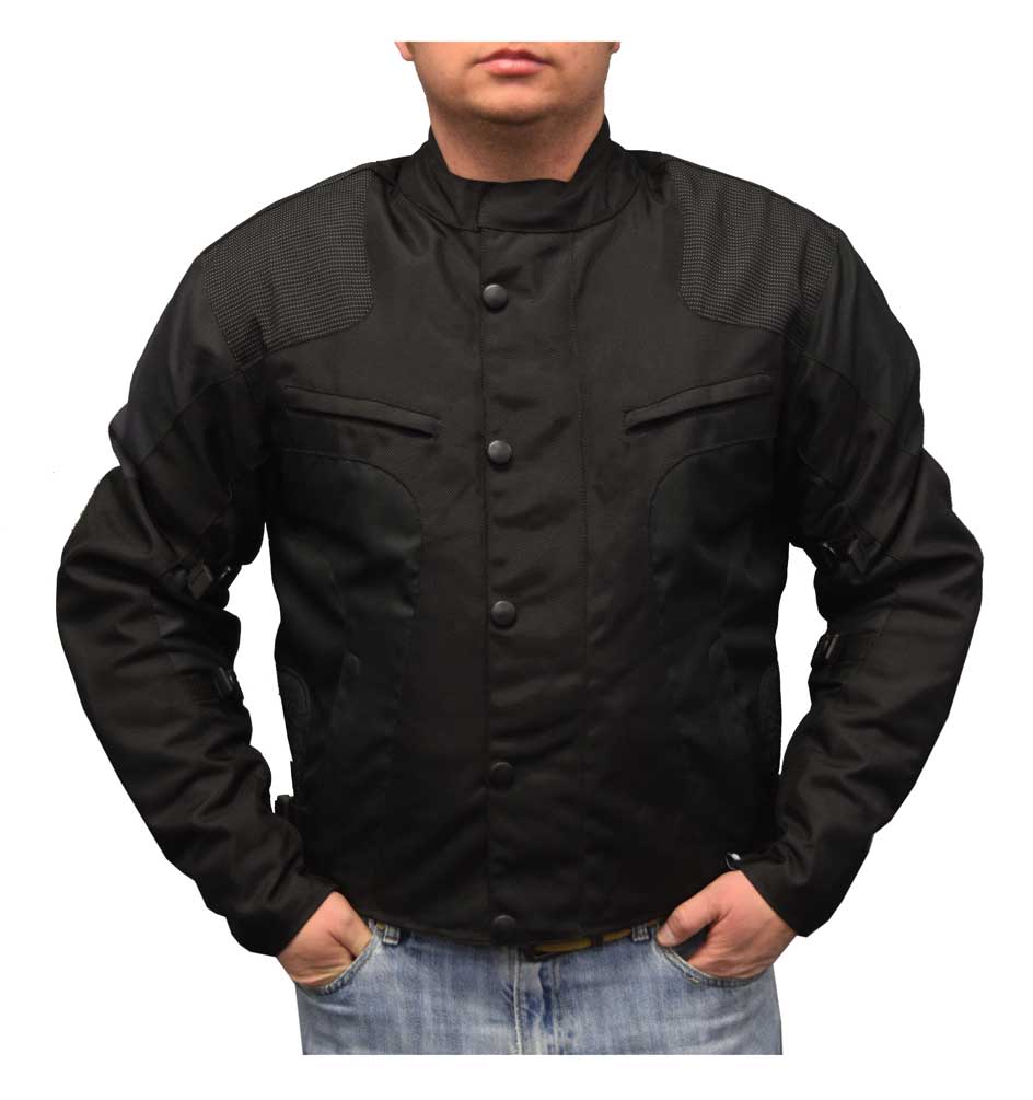 Redline Men's Water-Proof Armored Racing Motorcycle Jacket, Black M-4300 - Wisconsin Harley-Davidson