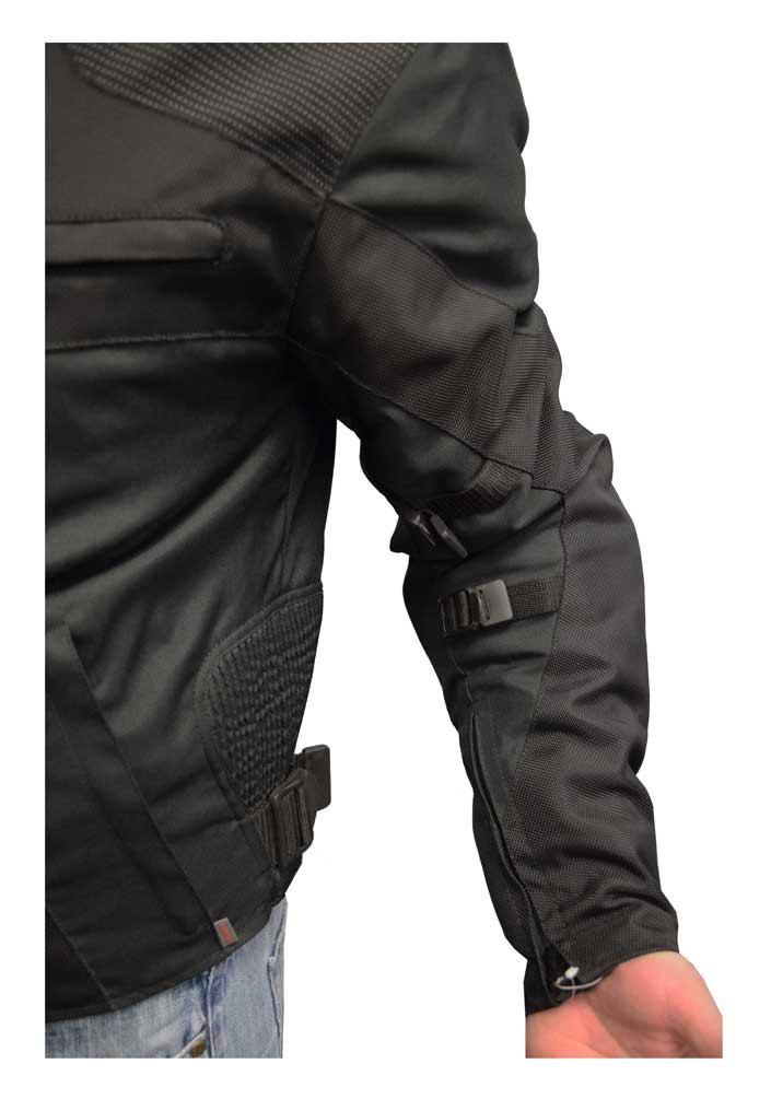 Redline Men's Water-Proof Armored Racing Motorcycle Jacket, Black M-4300 - No Hassle Returns at Wisconsin Harley