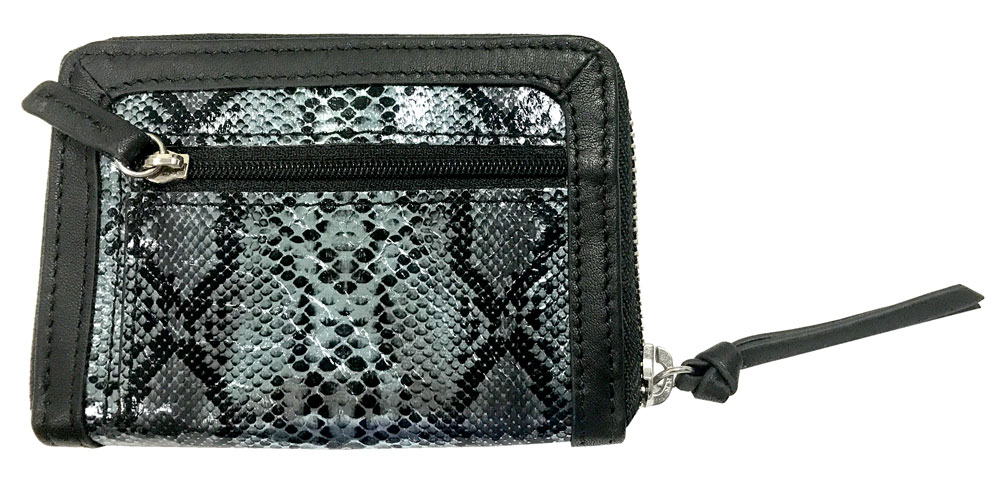 Harley-Davidson Free Shipping - Harley-Davidson Women's Snake Charmer Leather Zip-Around Wallet HDWWA11338-BLK - Free Shipping on many products plus Orders Over $99