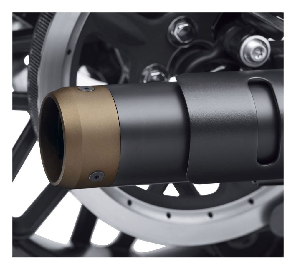 Harley-Davidson Bronze 3.25 inch Muffler End Caps, Fits '14-later XL 65100107 - No Hassle Returns at Wisconsin Harley