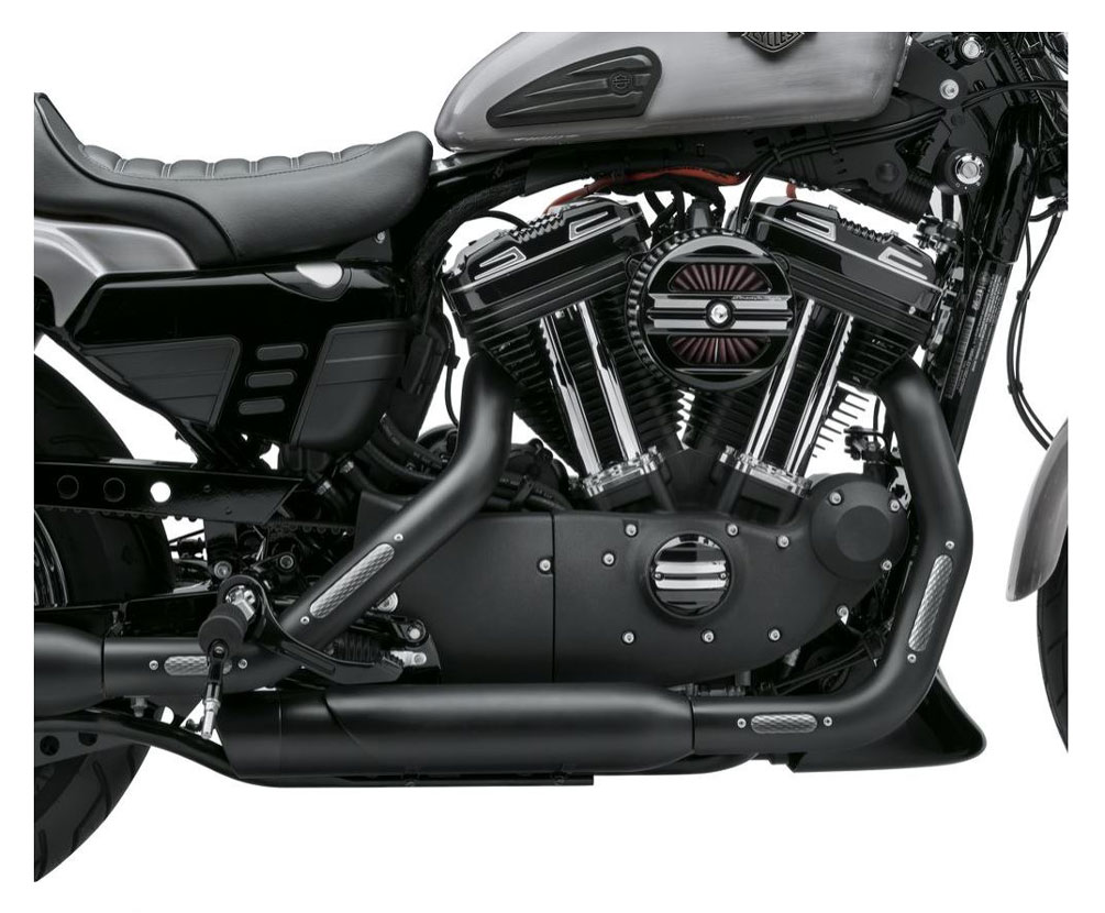 Harley-Davidson Free Shipping - Harley-Davidson Slotted Exhaust Black Shield Kit, '14-later XL Models 65400422 - Free Shipping on many products plus Orders Over $99