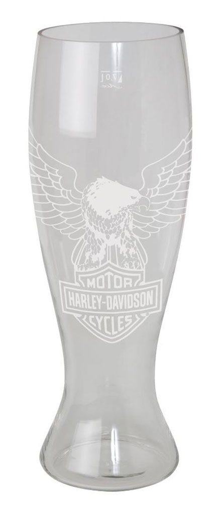 Harley-Davidson Bar & Shield Eagle 7-Liter Pilsner Glass Huge Oversize HDL-18721 - Wisconsin Harley-Davidson