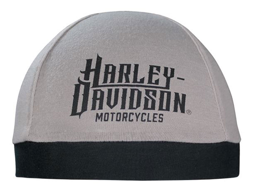 Harley-Davidson Men's Harley Life Script Skull Cap, Gray & Black SK22012 - Wisconsin Harley-Davidson