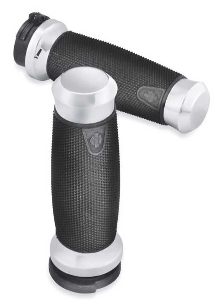 Harley-Davidson Get-A-Grip Hand Grips - Chrome Finish, Standard 1.5 in 56100007 - Wisconsin Harley-Davidson