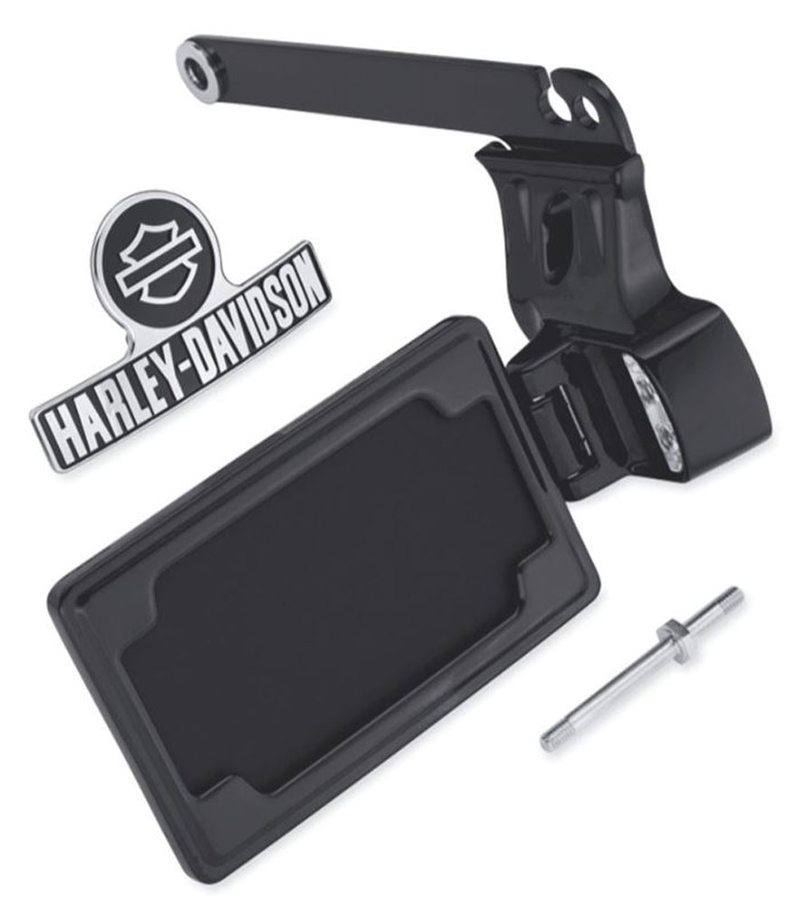 HarleyDavidson® SideMount License Plate Kit Black, Fits Dyna Models