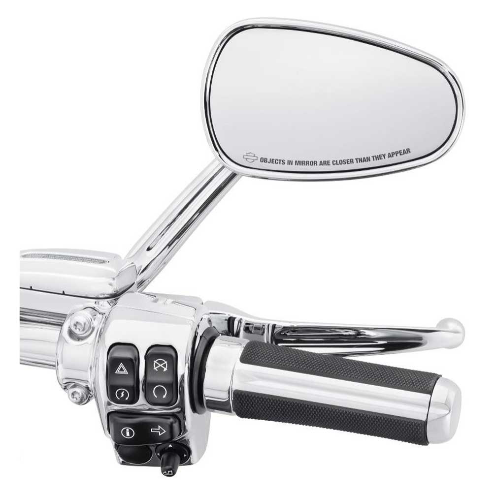 Harley-Davidson® Airflow Hand Grips - Chrome Finish, 1.6 inch