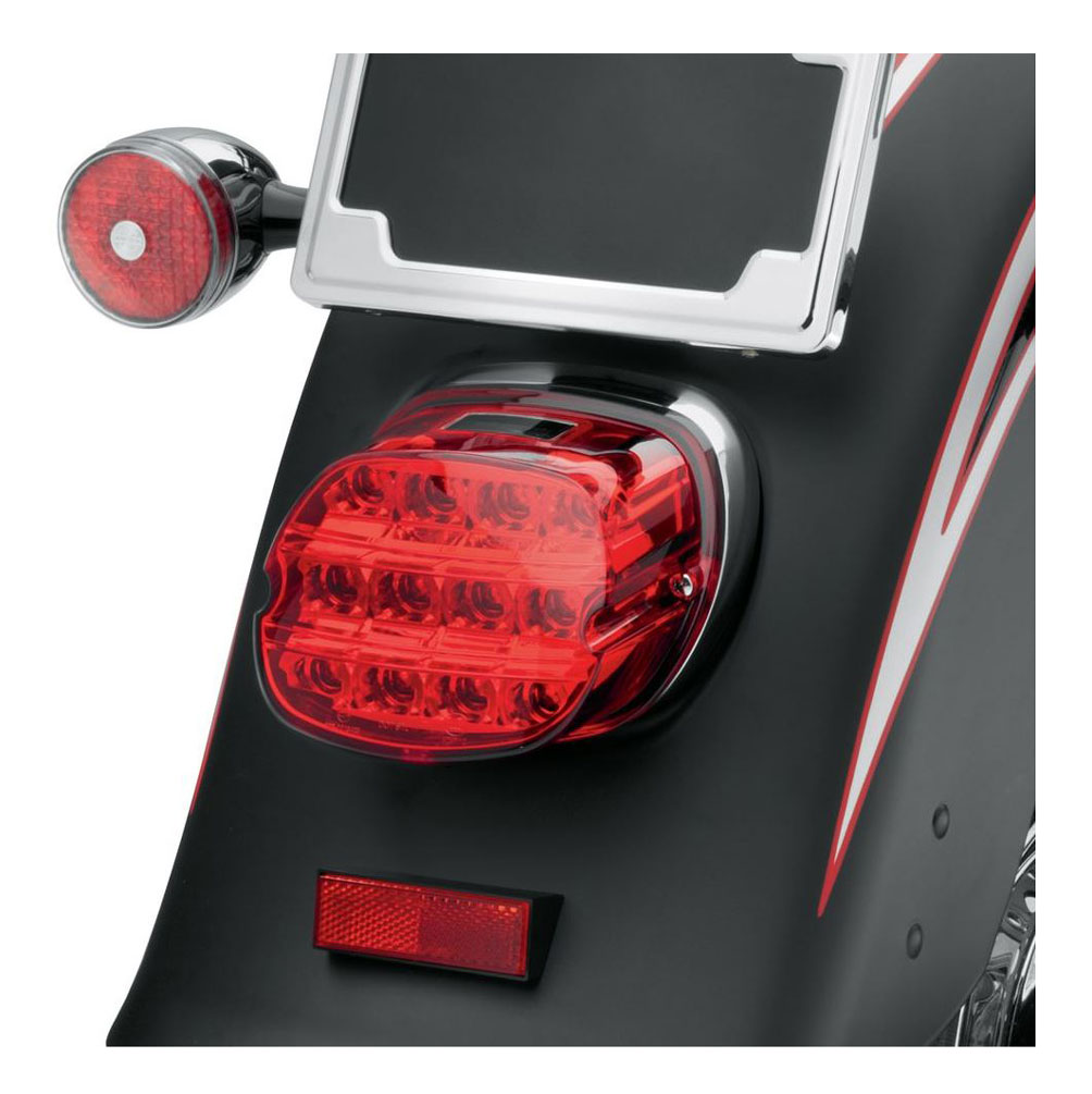Harley-Davidson® Layback LED Tail Lamp, Red Lens, Fits XL Models