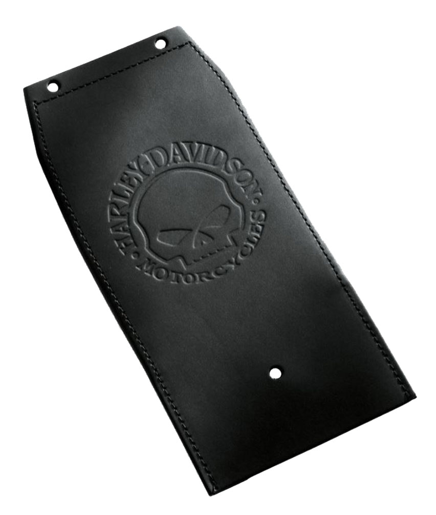 Harley-Davidson Leather Tank Panel w/ Embossed Willie G Skull Logo 91001-01 - Wisconsin Harley-Davidson