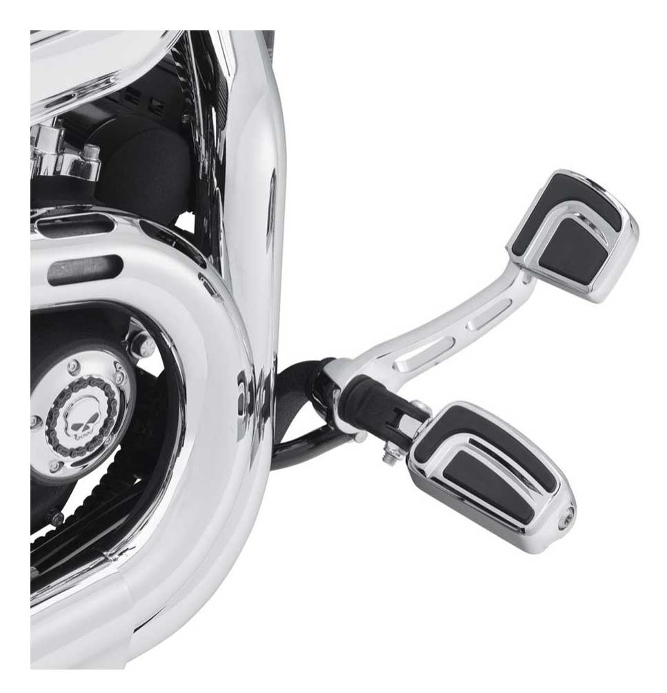 Harley-Davidson Free Shipping - Harley-Davidson Airflow Brake Pedal Pad - Small, Chrome & Black Finish 50600165 - Free Shipping on many products plus Orders Over $99