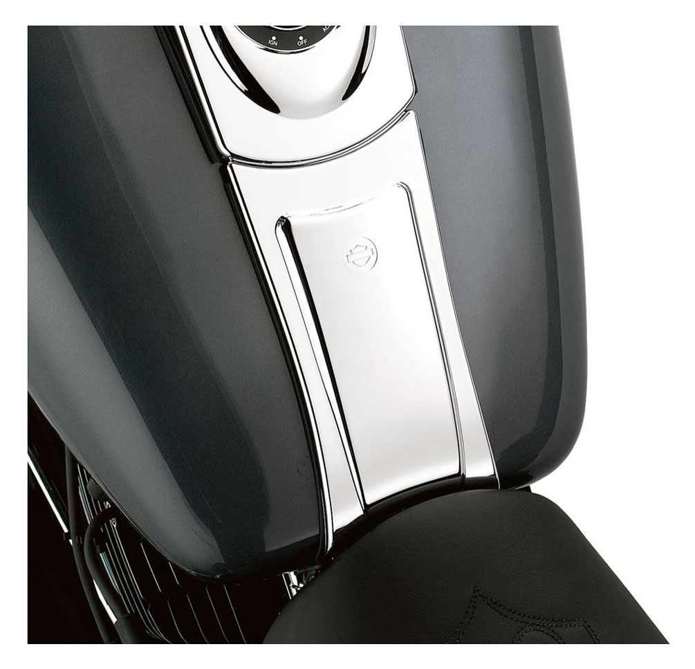 Harley-Davidson® Dash Panel Extension - Chrome Finish, Fits Glide