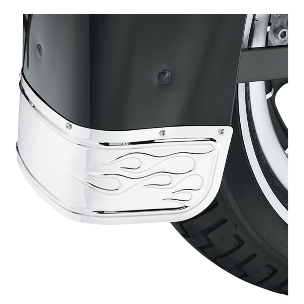 Harley-Davidson Free Shipping - Harley-Davidson Flames Fender Skirt - Chrome, Fits Softail Models 60179-06 - Free Shipping on many products plus Orders Over $99