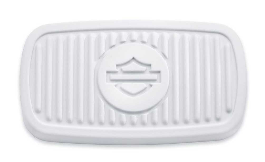 Harley-Davidson Vintage White Large Brake Pedal Pad - White Finish 50600157 - Wisconsin Harley-Davidson