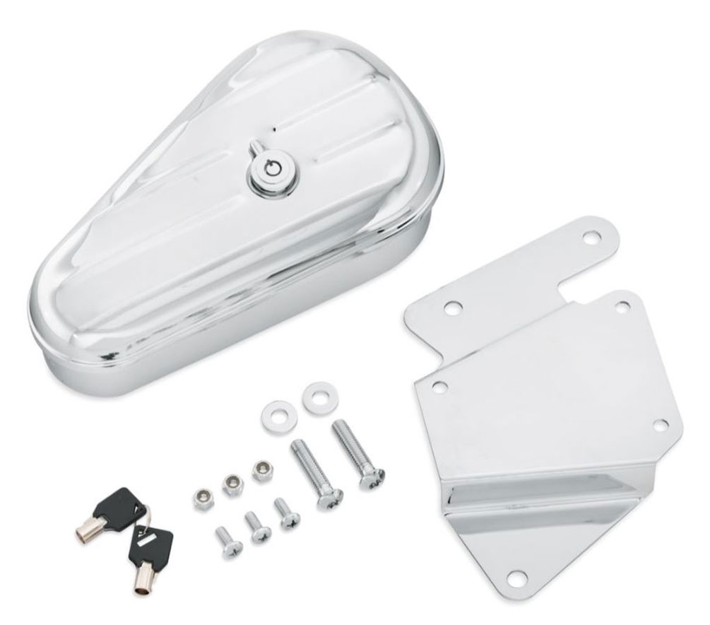 うえはらっち様 ハーレー純正 クローム ツールボックス 鍵付き うえ